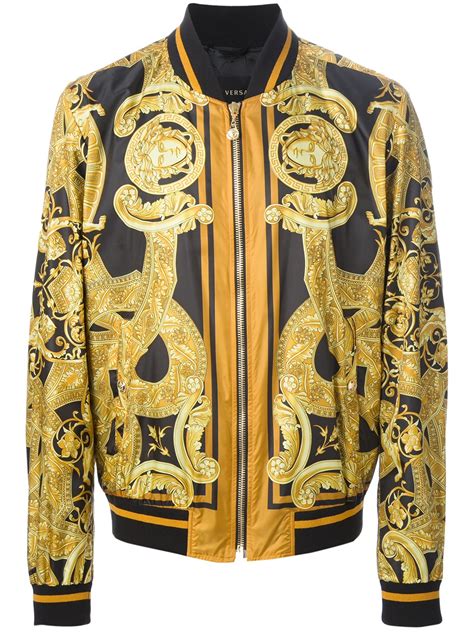 versace men's puffer jacket|Versace bomber jacket women's.